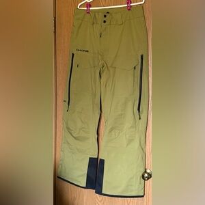 Dakine Mens Sender Stretch 3L Ski Pants 20K Waterproof RECCO Earth Green med/XL